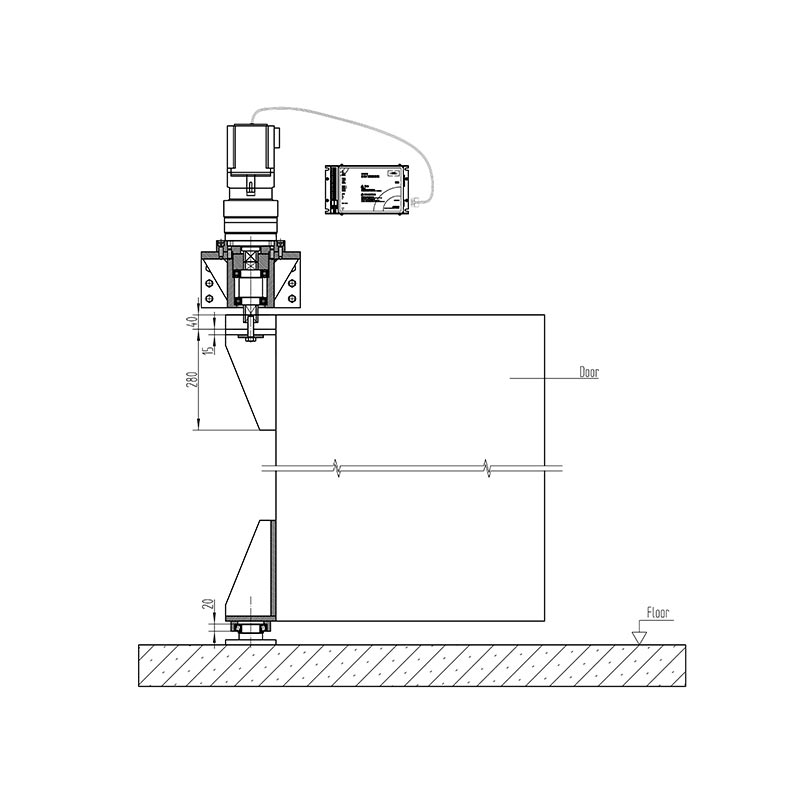 3000 kg Operatore di Swing Automaticu 3000 kg Operatore di Swing Automaticu