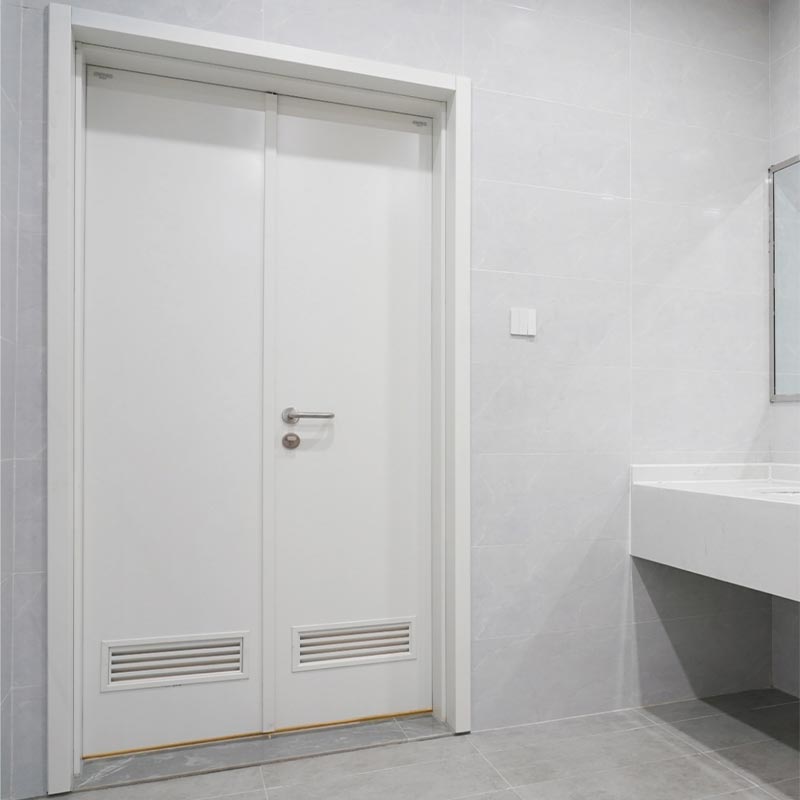 Porta à battente in acciaio per a lavanderia